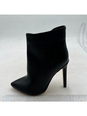 Women Heeled Ankle Booties,Sexy Pointed Toe 4 inch Stiletto High Heel Boot Black